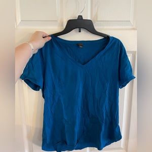 Ann Taylor Plain Blue Tee